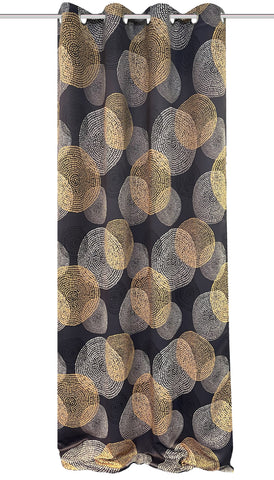Ösenschal Ginny anthrazit BxH 135x245cm Verdunkelungsvorhang bedruckt
