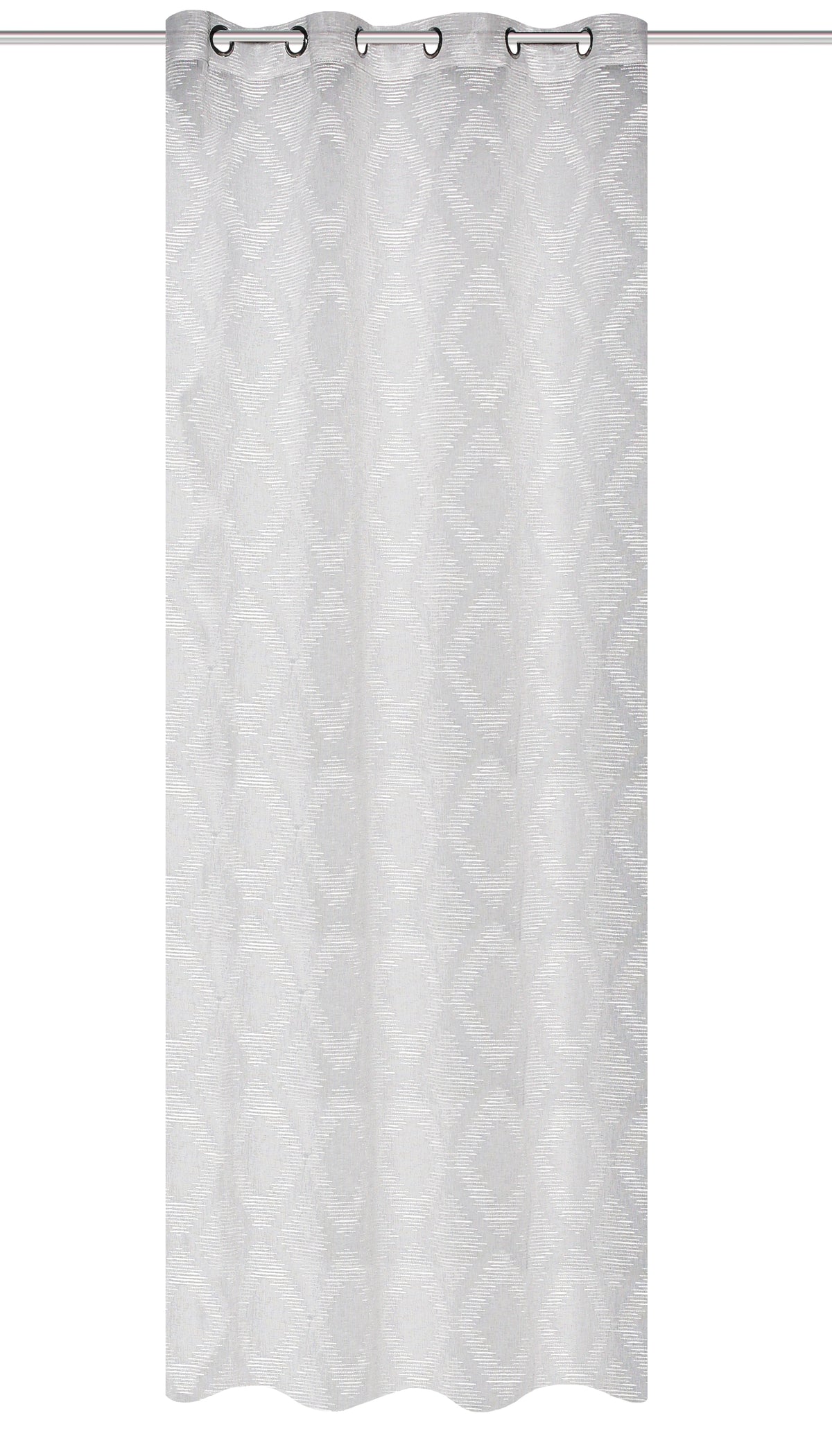Ösenschal "Fajolle" Leinenoptik Scherli grau BxH 140x245cm