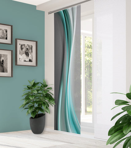 Flächenvorhang Home in Green Elania mint BxH 60x245cm
