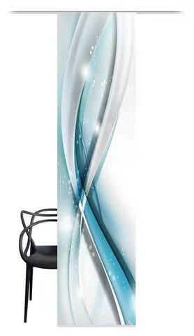Flächenvorhang Gliwe aqua BxH 60x245cm