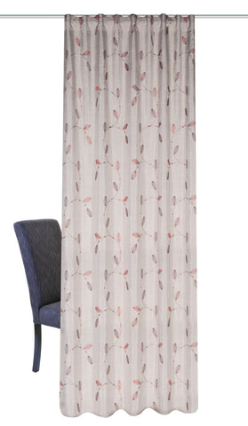 Fertigschal "Foglio" Leinenoptik natur BxH 140x245cm