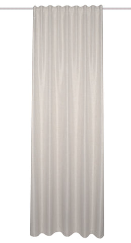 Fertigschal "Oxford" Leinenoptik natur BxH 135x225/245cm