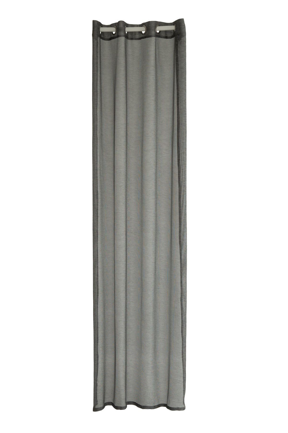 Ösenschal Hannah silber / anthrazit BxH 140x245cm