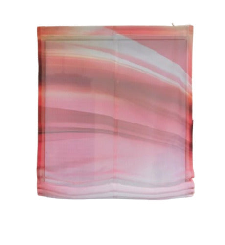 Digitaldruck bedrucktes Raffrollo Lincoln rose BxH 80x140cm