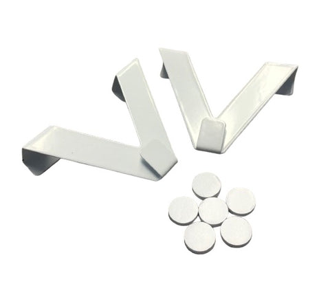 Easyfix Aluminium-Fensterhaken 2er Pack weiß