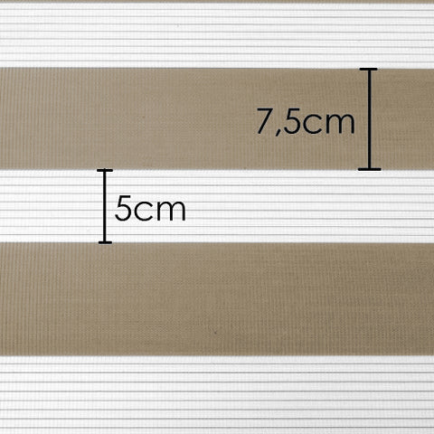 Klemmfix Click 3 in1 Doppelrollo nach Maß beige