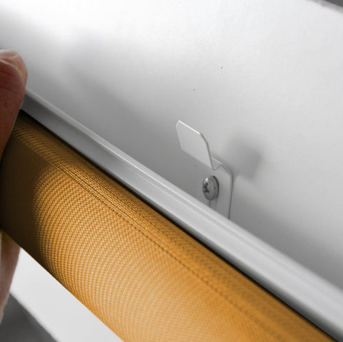 Klemmfix Click 3 in1 Doppelrollo nach Maß orange
