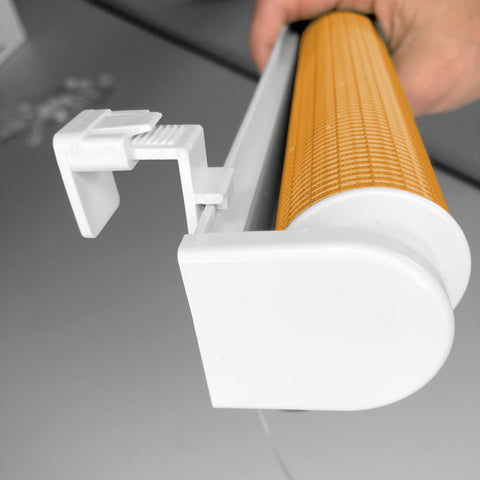 Klemmfix Click 3 in1 Doppelrollo nach Maß orange