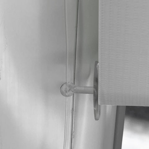 Klemmfix Click 3 in1 Doppelrollo grau BxH 30x200cm