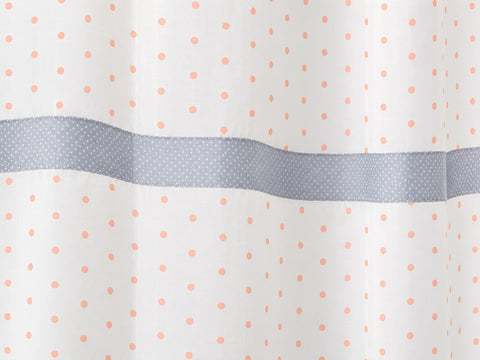 Ösenschal mit Perlenbesatz apricot 140x245cm