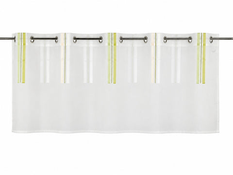 Design Scheibengardine grün HxB 50x150cm
