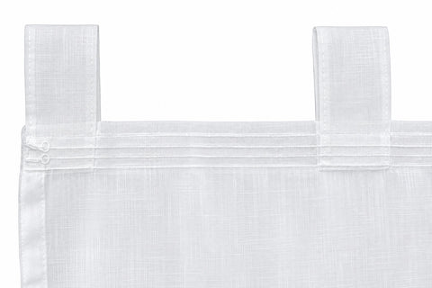 Schlaufenschal Monstera bestickt transparent 2489 BxH 140x245cm