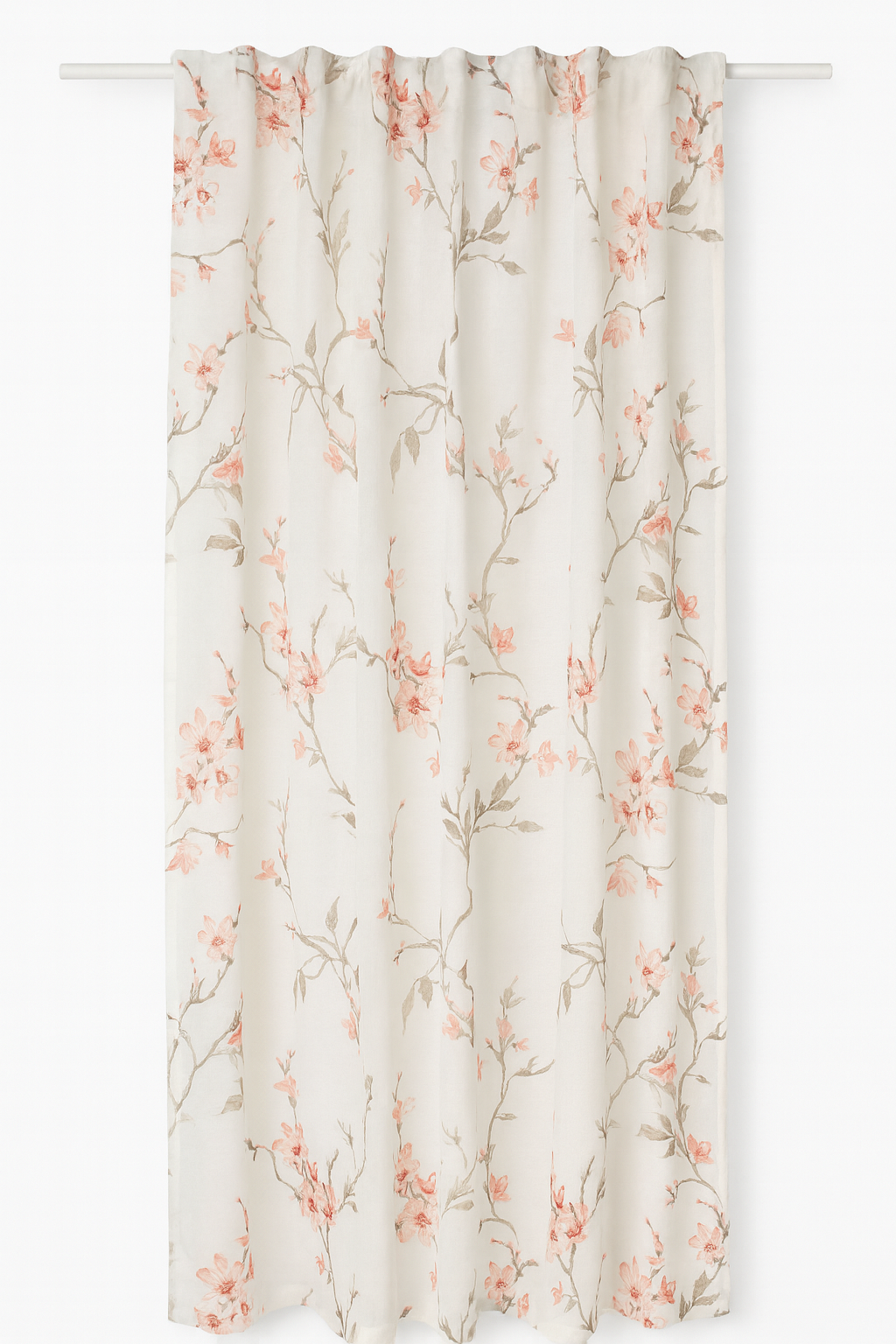 Schlaufenschal Blume apricot BxH 140x245cm offwhite 2557
