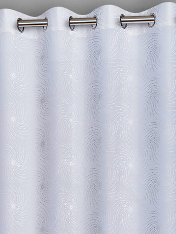 Ösenschal "Bozen" weiß silber BxH 135x235cm