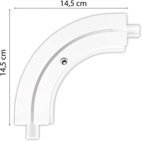 Innenlauf Schienen weiß 1/2/3-läufig und Zubehör