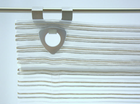 Raffrollo Bambusoptik taupe creme mit Haken ohne Bohren Rollo 45/60/80/95x130cm
