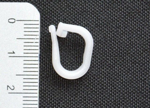 Faltenclip für Cliprollos 100 Stück weiß