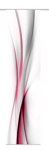 Flächenvorhang Rochelle rot BxH 60x245cm