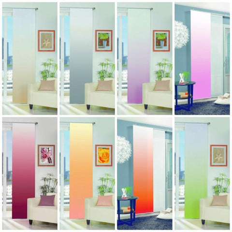 Flächenvorhang Madrid Farbverlauf verschiedene Farben BxH 60x245cm