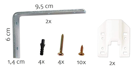 Innenlauf Schienen weiß 1/2/3-läufig und Zubehör